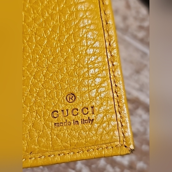 🔥💯AUTHENTIC GUCCI PEBBLED LEATHER SWING CONTINENTAL WALLET - Picture 9 of 16